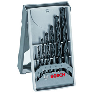 Bosch bleu lot de 7 forets hss-r 2-3-4-5-6-8-10