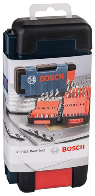 Coffret de Forets Bosch HSS PointTeQ – 18 Pièces, Acier, Perçage Rapide - vue 6