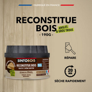 Mastic angles et gros trous teinte chêne moyen - 190 g