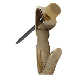 10 crochets N°1 avec aiguilles pour tableaux et cadres H. 2,5 x P. 1 x l. 0,6 cm