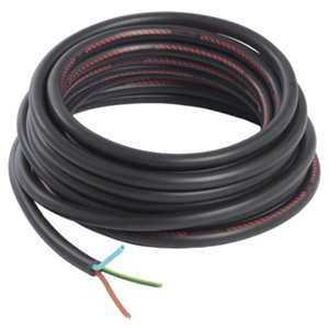 Câble électrique R2V 3G1,5 mm² noir - 5 m