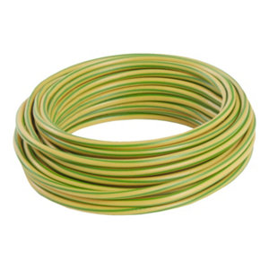 Fil électrique H07VU 1,5 mm² vert/jaune - 5 m