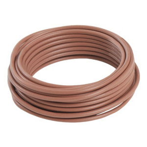 Fil électrique H07VU 1,5 mm² marron - 25 m