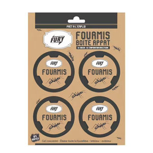 Lot de 4 boîtes appât anti-fourmis gel insecticide concentré