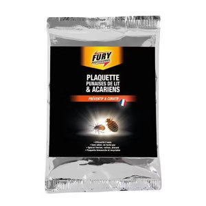 Plaquette anti punaises de lit et acariens action jusqu’à 3 mois