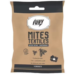 Lot de 4 crochets anti-mites textiles