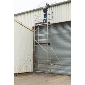 Réhausse aluminium pliant pour échafaudage H. 7 m