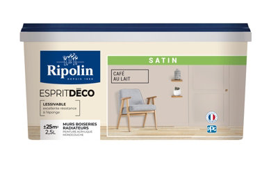 Peinture Mur Intérieur Satin 2,5 L Cafe Au Lait