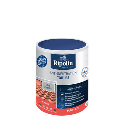 Revêtement dEtanchéité souple RIPOLIN Colmater les Fissures ciment