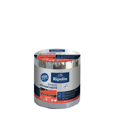 Bande d'étanchéité adhésive RIPOLIN 648105 Aluminium 10 x 10 cm - vue 2
