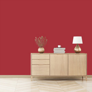 Peinture mur intérieur Satin 2,5 L Rouge profond