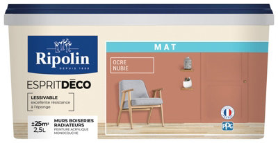 Peinture Mur Intérieur Mat 2,5 L Marron Nubie