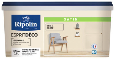 Peinture Mur Intérieur Satin 2,5 L Beige Agate