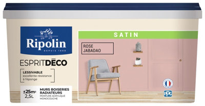 RIPOLIN Peinture Couleur Satin Ultra Couvrante pour Cuisine Chambre Salon Salle Entrée Couloir - vue 5