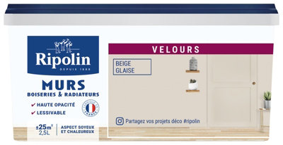 Peinture Intérieur Velours 2,5 L Beige Glaise