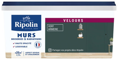 Peinture Intérieur Velours 2,5 L Vert Armerie