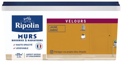 Peinture Intérieur Velours 2,5 L Jaune Ambre