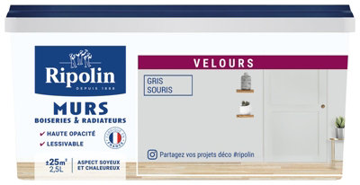 Peinture Intérieur Velours 2,5 L Gris Souris
