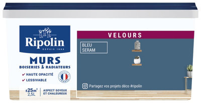 Peinture Intérieur Velours 2,5 L Bleu Seram