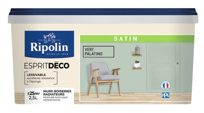 Peinture Mur Intérieur Satin 2,5 L Vert Palatino