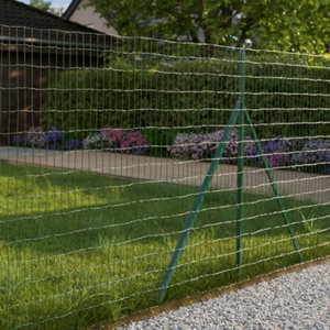 Rouleau grillage soudé vert - 100 x 75 mm - H. 100 cm x L. 25 m