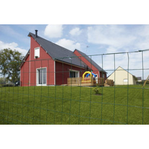 Rouleau grillage soudé vert - 100 x 75 mm - H. 150 cm x L. 25m