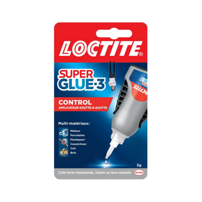 Colle Cyanoacrylate Control Liquide Superglue-3, Tube 3 G
