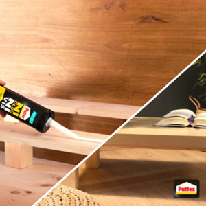 Lot de 3 cartouches colle acrylique Ni Clou Ni Vis, usage intérieur 