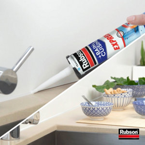 Mastic bain & cuisine express, joint silicone longue durée, étanche - transparent 280 ml