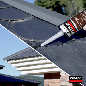 Mastic Perfect Home joints et fissures toitures noir cartouche 280 ml