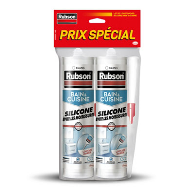 Mastic bain et cuisine Rubson 2x280ml - vue 2