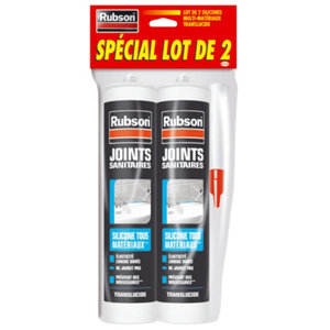 Lot de 2 cartouches de mastic HD email & synthétique transparent cartouche 280 ml