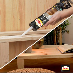 Colle de fixation plinthe et travaux d’intérieur - cartouche de 380 g