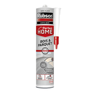 Mastic acrylique finition bois et parquet gris clair - 280 ml