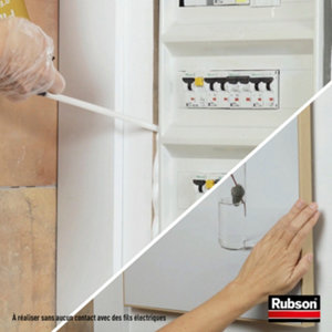 Mousse expansive Fire-B2, isolant thermique multi-supports blanc, aérosol 500 ml