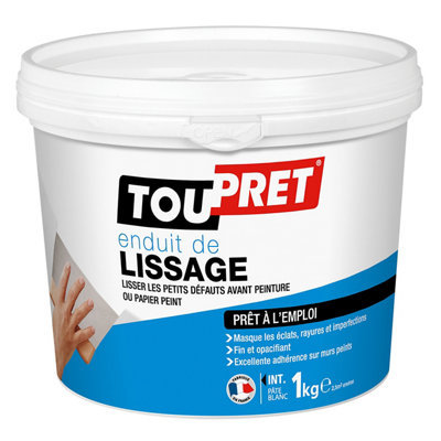 Enduit de lissage prêt à 'emploi Toupret 1kg - vue 1