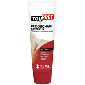 Enduit de rebouchage extérieur en pâte - Tube 330 g