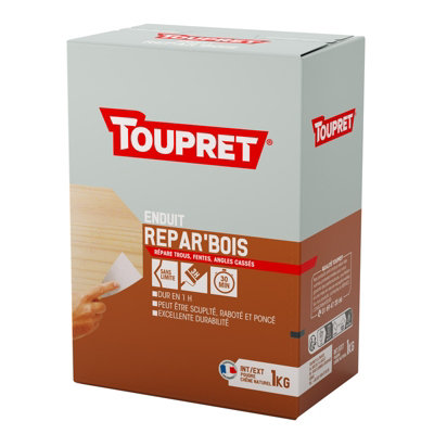 Rebouchage bois 2 en 1 TOUPRET 1kg BCREPBO01 - vue 2