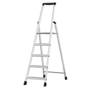 Escabeau professionnel en aluminium 5 marches
