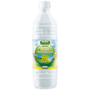 Substitut acide chlorhydrique pour détartrer et désincruster le tartre minéral - 1 L