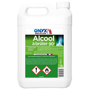 Alcool à brûler 90° combustible dégraisse et nettoie - 5 L