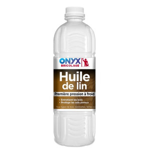 Huile de lin entretien, protection bois, carrelages, tomettes - 1 L