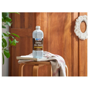 Brou de noix bois teinture naturelle pour bois bruts 1 L