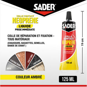 Colle contact néoprène liquide - Tube de 125ml