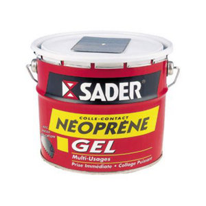 Colle contact néoprène en gel, spatule incluse - Seau de 2,5l