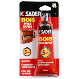 Colle bois à prise rapide - Tube de 125 g