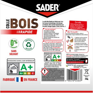 Colle à bois à prise rapide - 250g