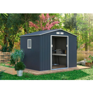 Abri de jardin en métal avec fenêtre 5,29 m²
