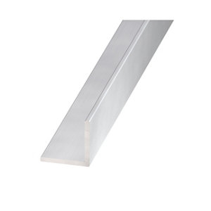Cornière égale en aluminium anodisé 20x20x1,5 mm argenté