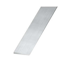 Plat aluminium brut - 20 x 2 mm 1 m Argent